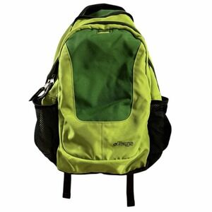 eBags Daypack Commuter Backpack Green Pockets Padded Hiking Outdoors RARE